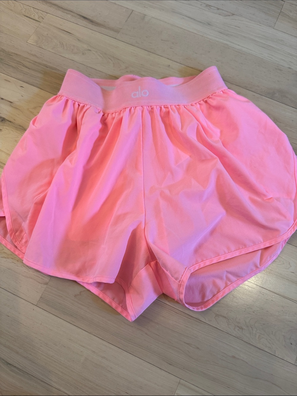 Alo-Coral Pink Match Point Shorts-Athletic Athleisure-XS